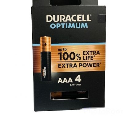 BATTERIE DURACELL OPTMIMUM AAA  EXTRA POWER – Conf. pz. 4