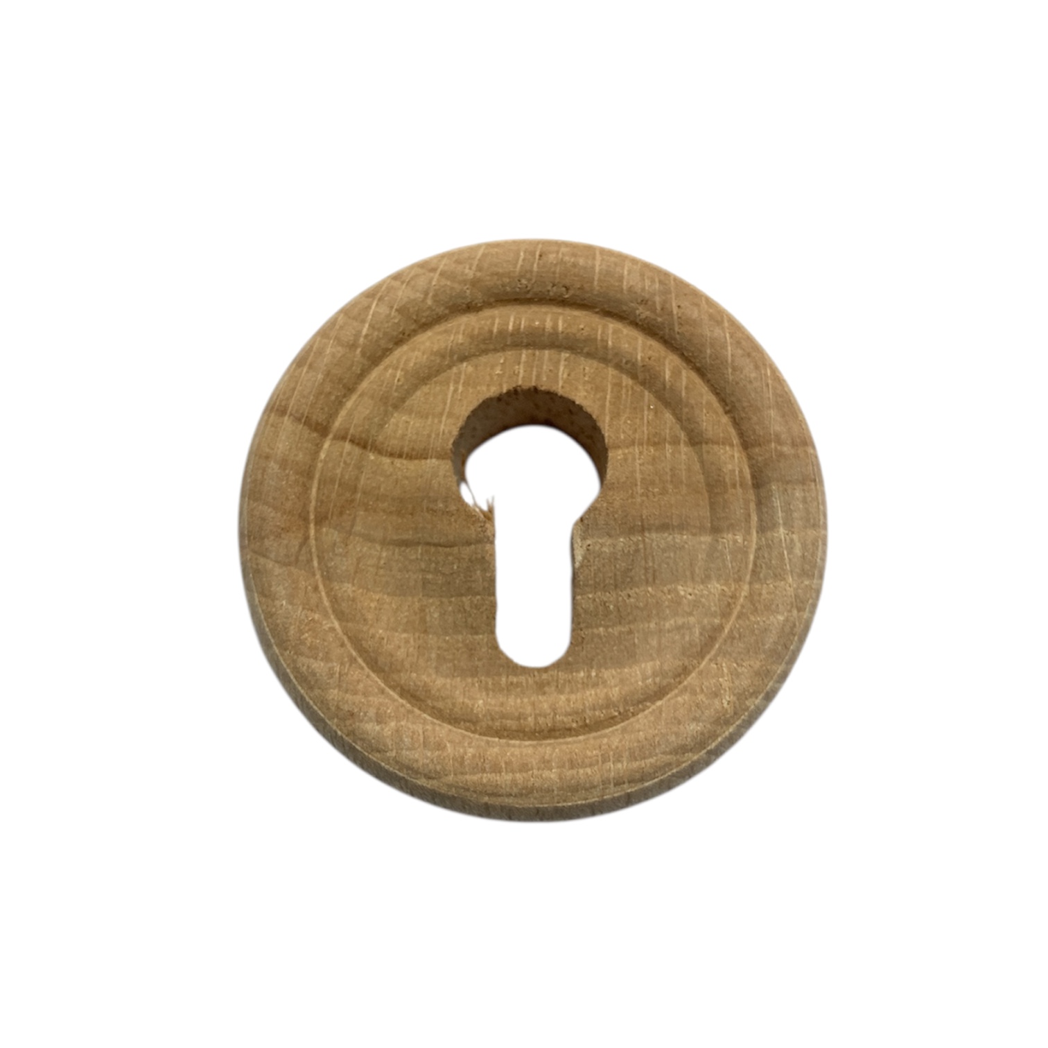 BOCCHETTA IN LEGNO Faggio Grezzo ad incasso diametro esterno mm. 39