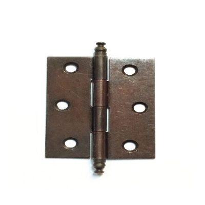Cerniera piana Barocco per mobile spina fissa BRONZATA mm. 40×35