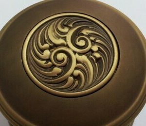 POMOLO FISSO Mandelli centroporta Diametro mm.72 BRUNITO OPACO