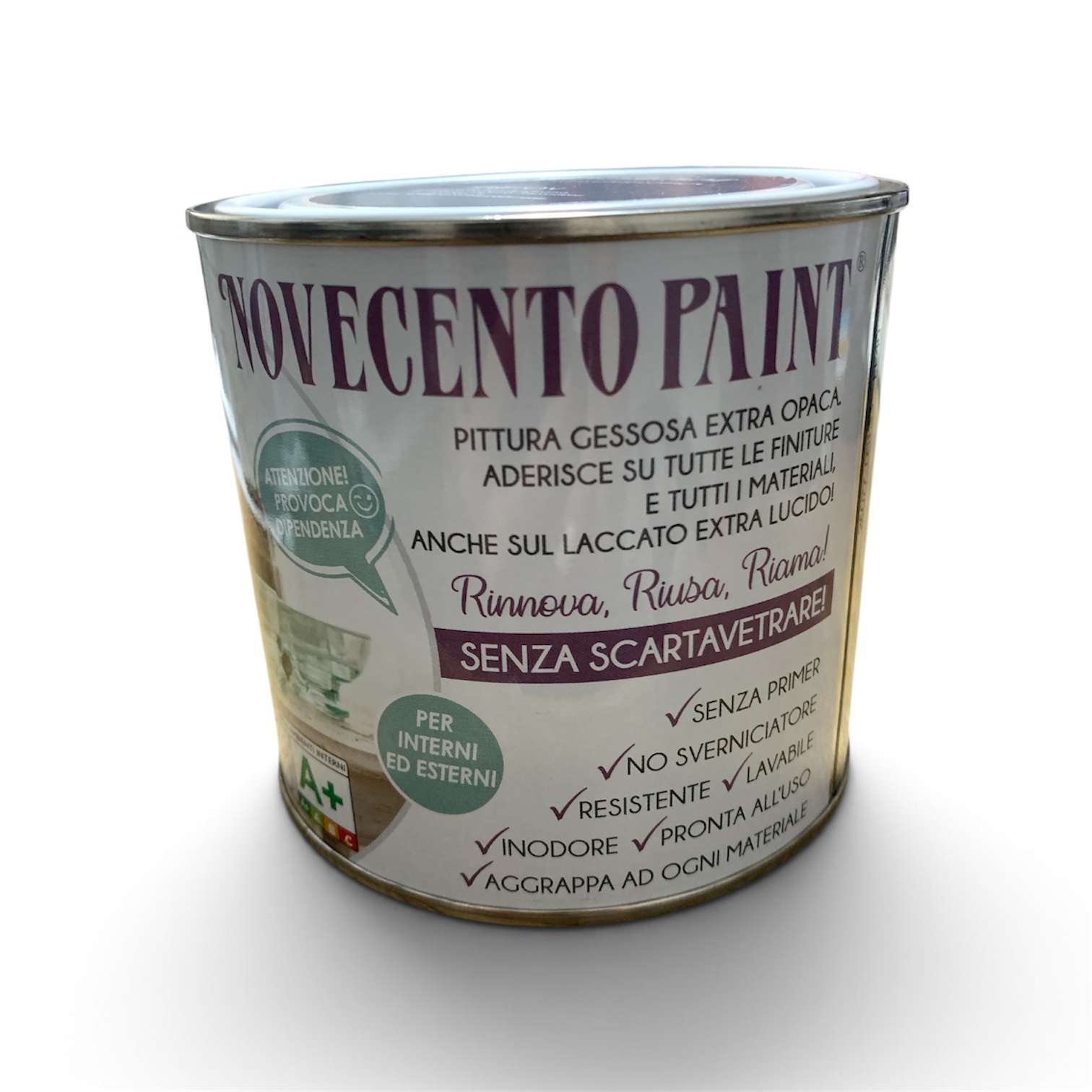 PAINT NOVECENTO pittura gessosa extra opaco ml. 500 colori vari