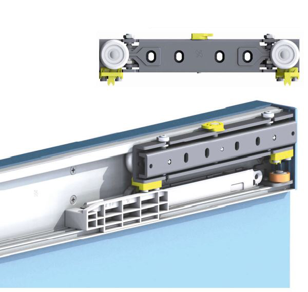 Guida Invisibile SLIDING mod. Airone per Porta Scorrevole a parete