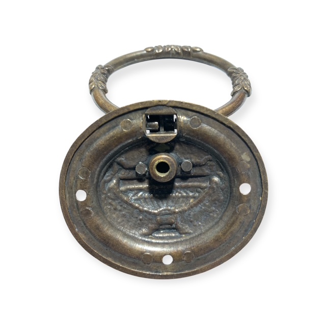 MANIGLIA OVALE ANFORA in ZAMA INVECCHIATA per Mobile Classico