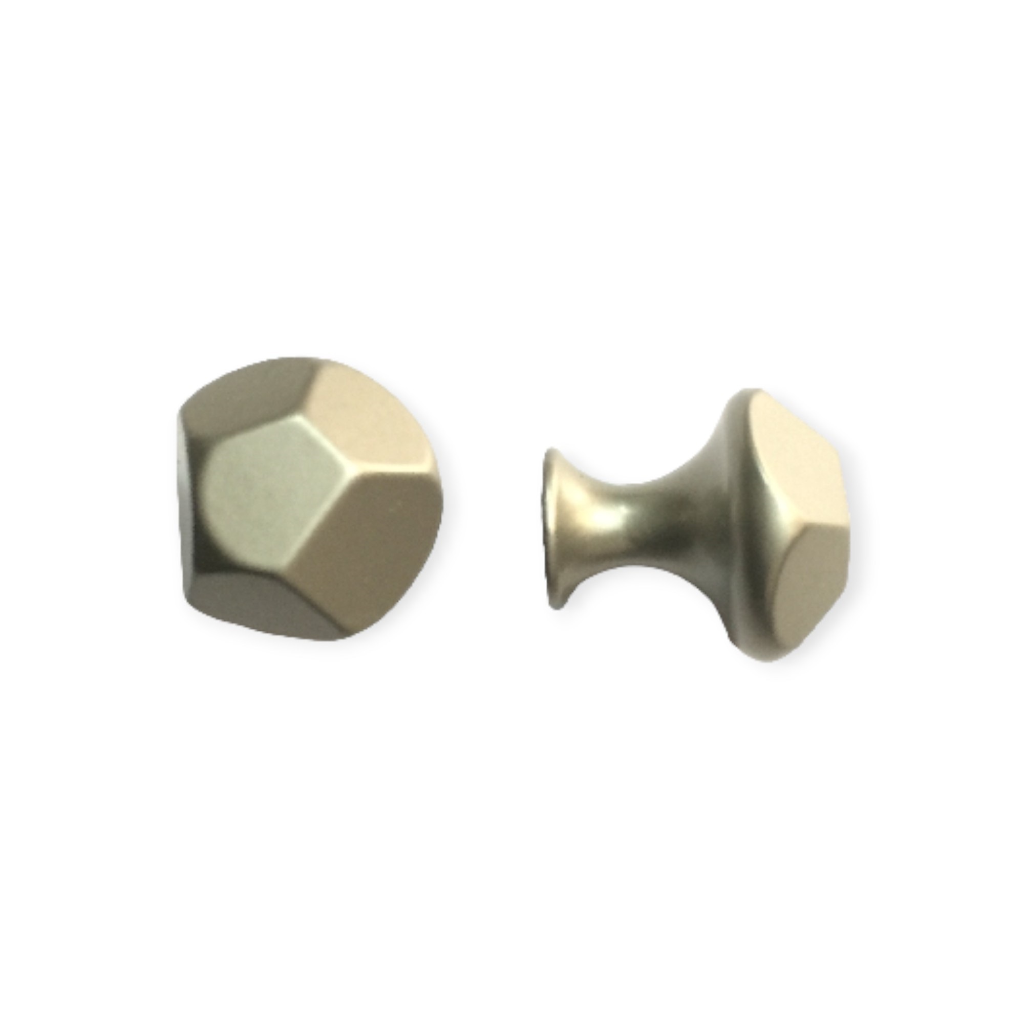 POMOLO Forma IRREGOLARE mm. 25 NIKEL MAT VERNICIATO