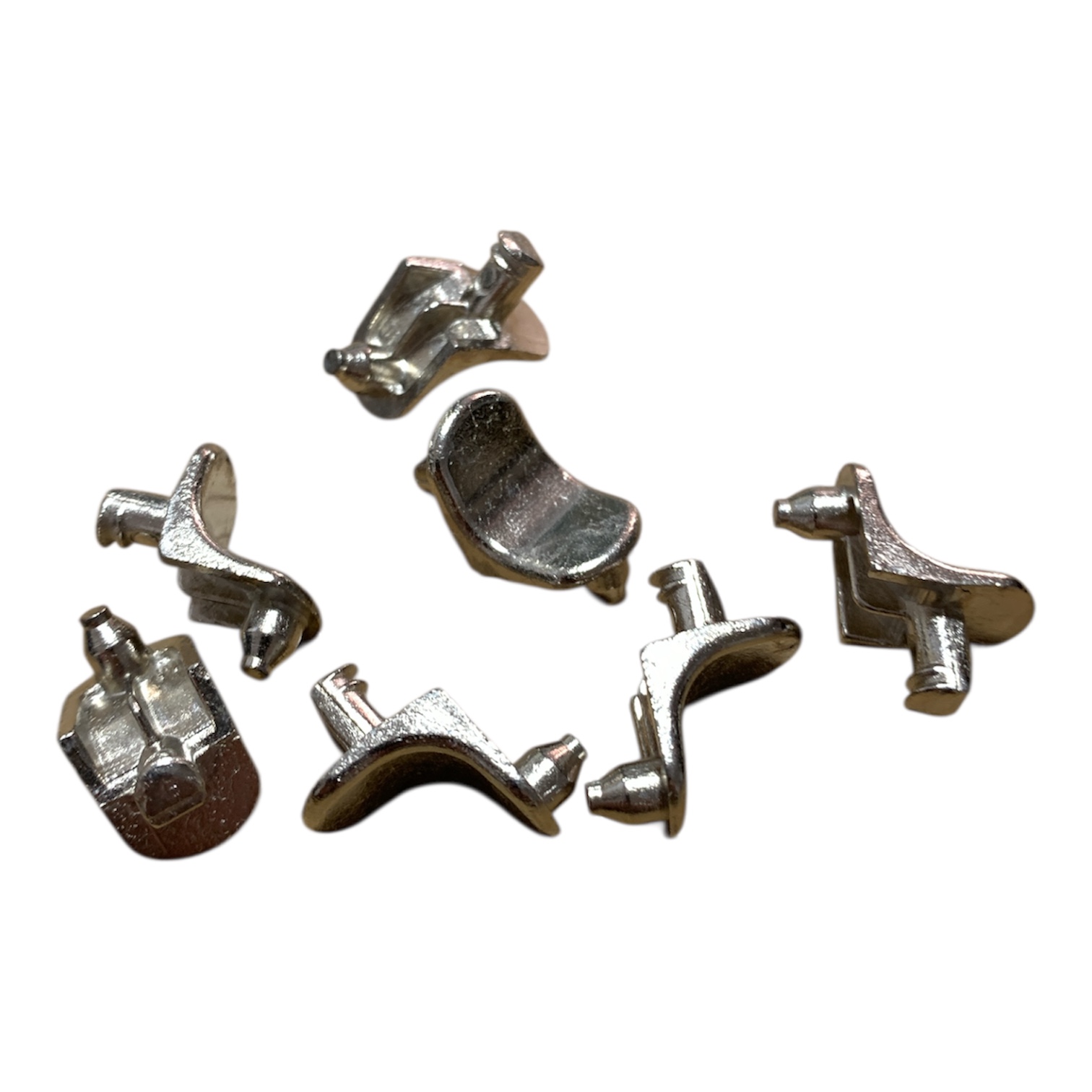 Reggipiano in zama Nichelato spina/perno – Conf. pz. 30