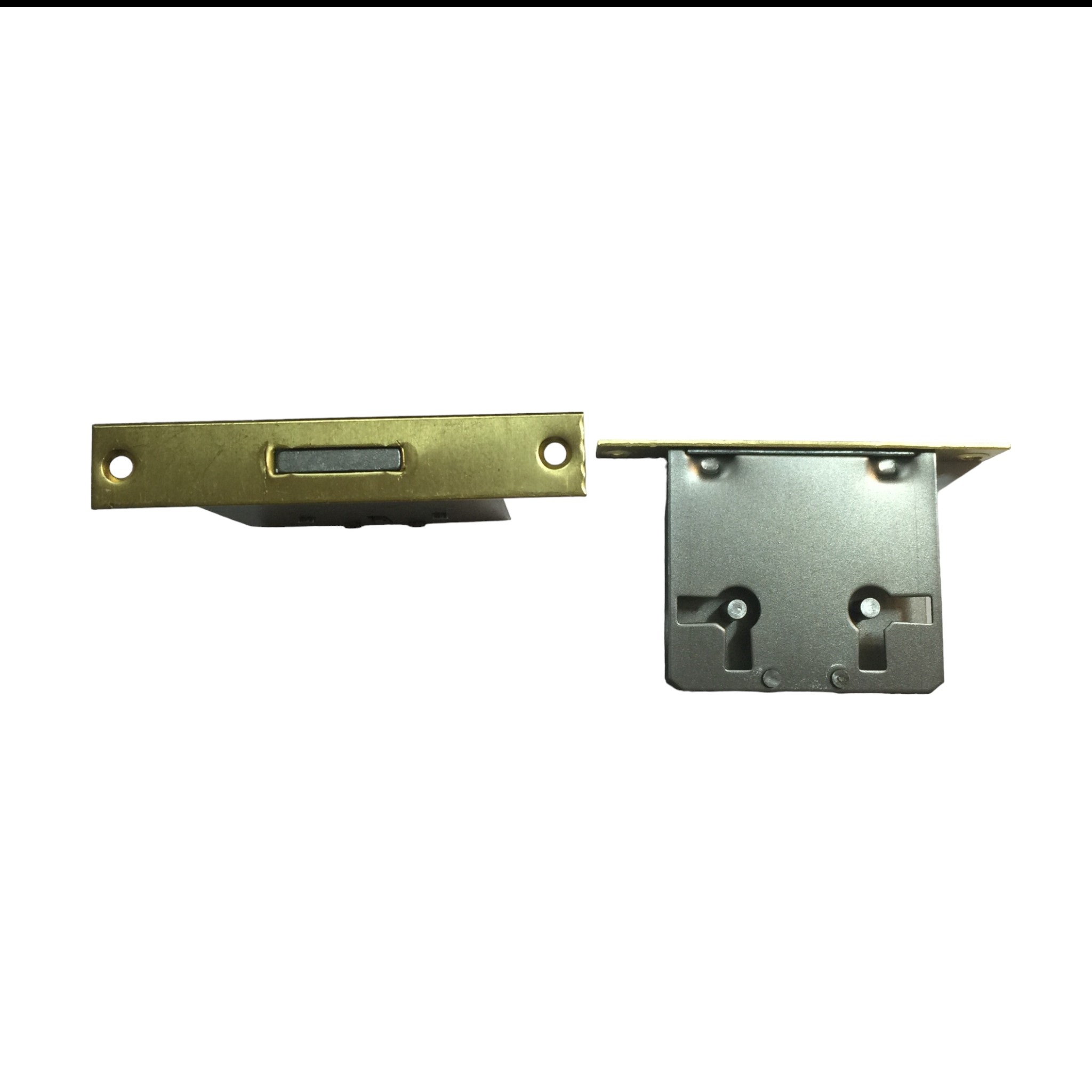 SERRATURA INFILARE per mobile bordo ottone mm.13×75 AMBIDESTRA