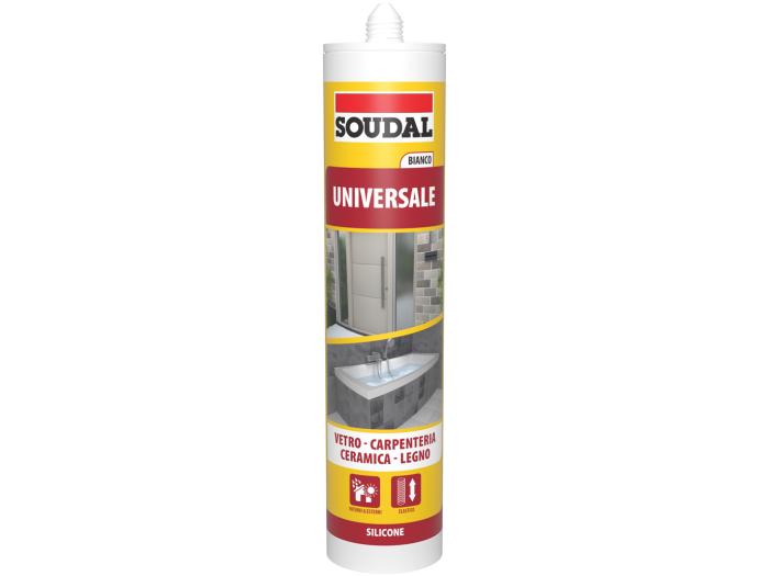 SILICONE ACETICO SOUDAL multiuso UNIVERSALE – cartuccia ml. 280